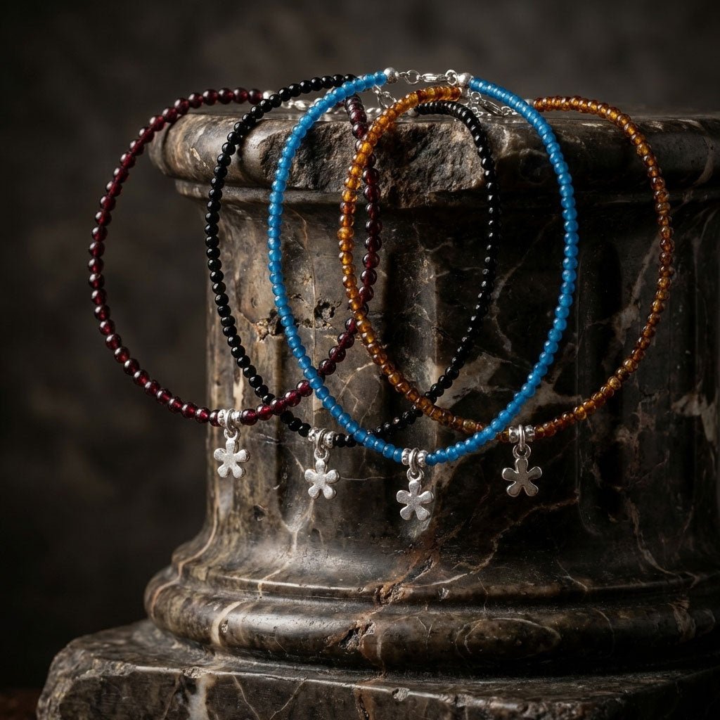 Ketten - 925 Silber Kette Blume - Smoked - Topaz - K-501-blume-Smoked-Topaz - Beau Soleil Jewelry