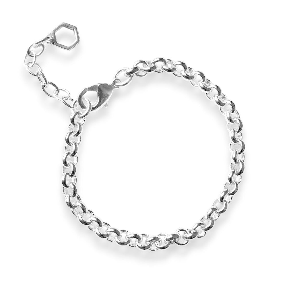 Armbänder - Armband aus Rollogliedern – Stilvolles Gliederarmband - 18 - A314 - 18 - si - Beau Soleil Jewelry