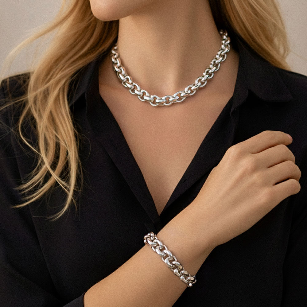 Schmuck Set’s - Elegantes Schmuck - Set aus massiven Rollogliedern - KA311 - Beau Soleil Jewelry