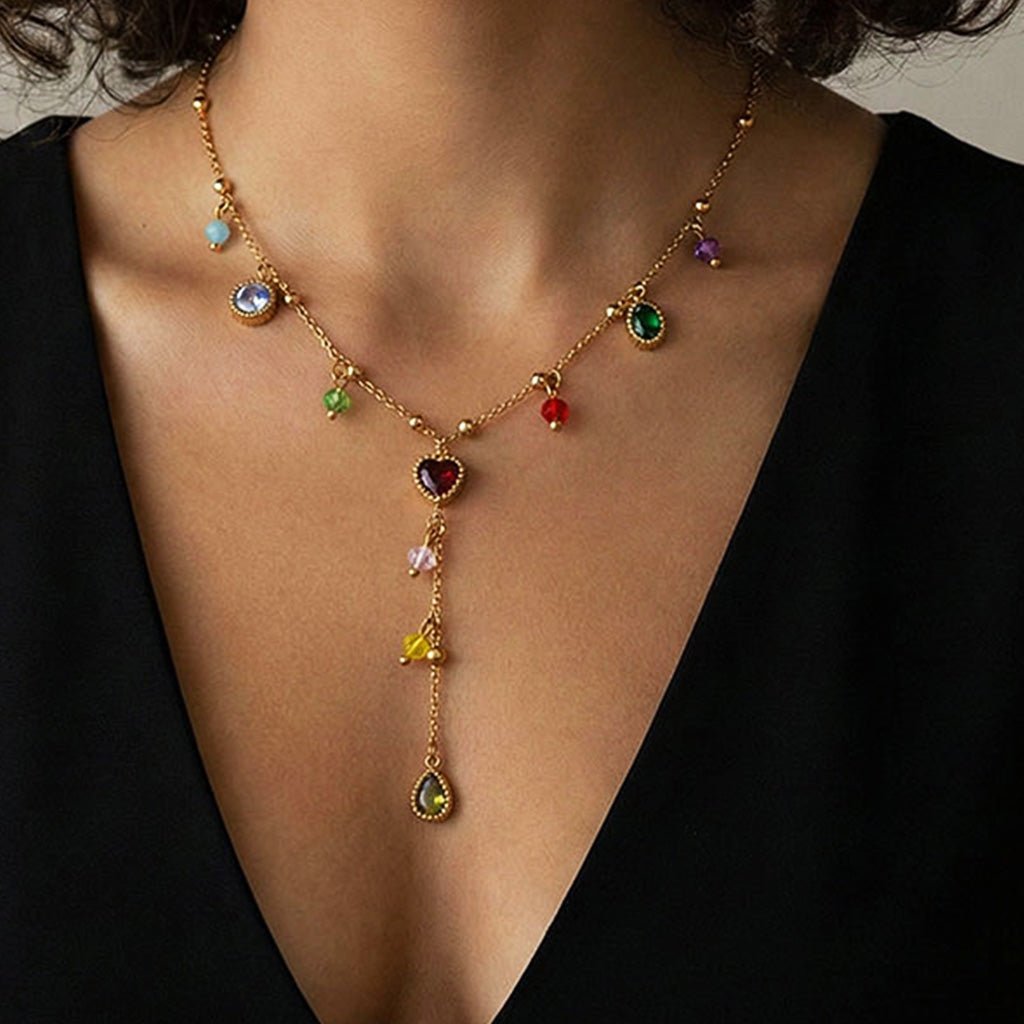 Ketten - Halskette mit Herz - Anhänger & Zirkon - kn-101-herz-zirkon - Beau Soleil Jewelry