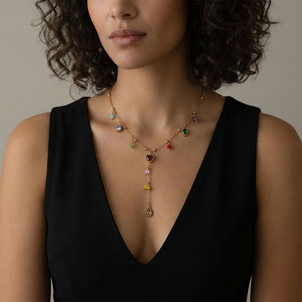 Ketten - Halskette mit Herz - Anhänger & Zirkon - kn-101-herz-zirkon - Beau Soleil Jewelry