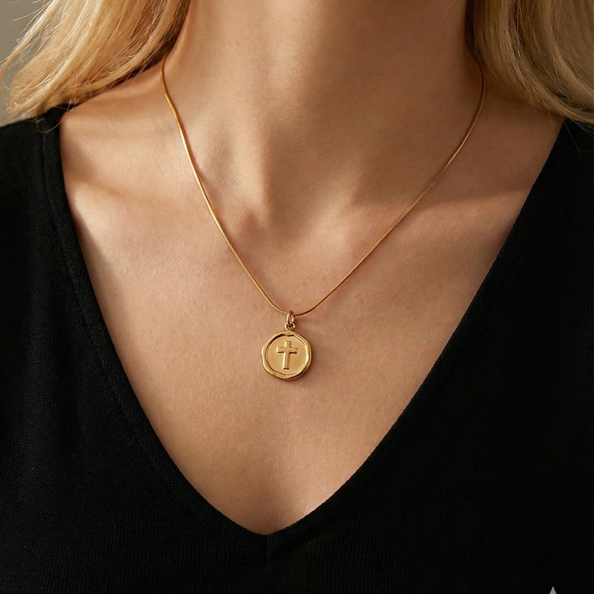 Ketten - Kette mit Symbol - Anhänger - Gold - kn-100-mond-gold - Beau Soleil Jewelry