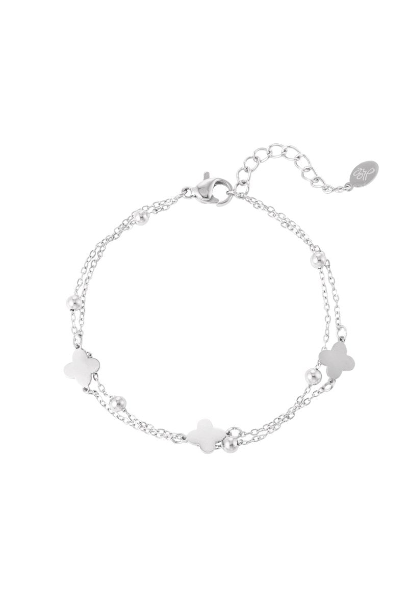 Armbänder - Kleeblatt - Armband, zweireihig - Silber - Beau Soleil Jewelry