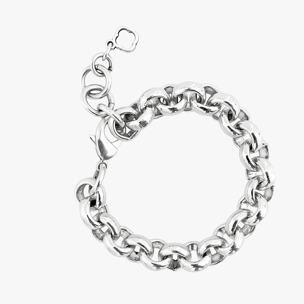 Armbänder - Massives Rolo - Armband A311 - Rhodiniert - A311-rh - Beau Soleil Jewelry