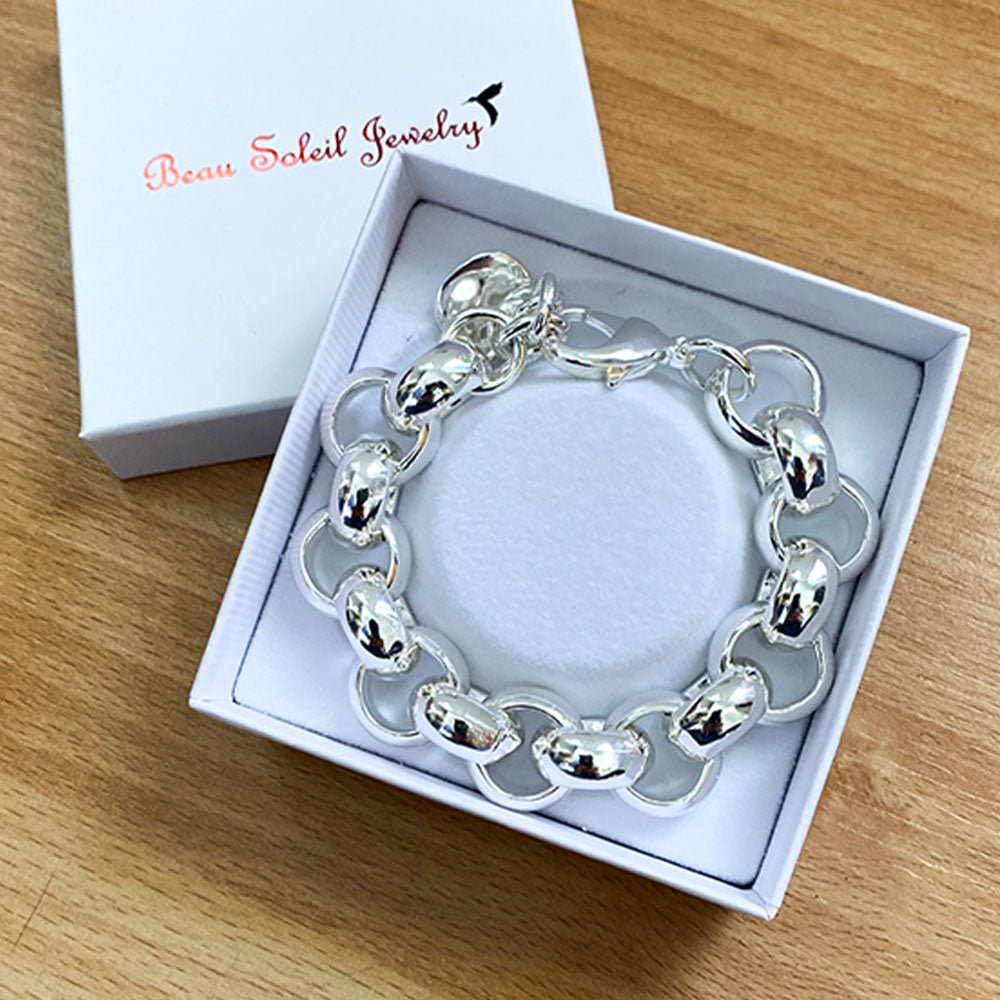 Armbänder - Massives Rolo - Armband mit großen Gliedern für Damen - Gold - A201 - gold - Beau Soleil Jewelry