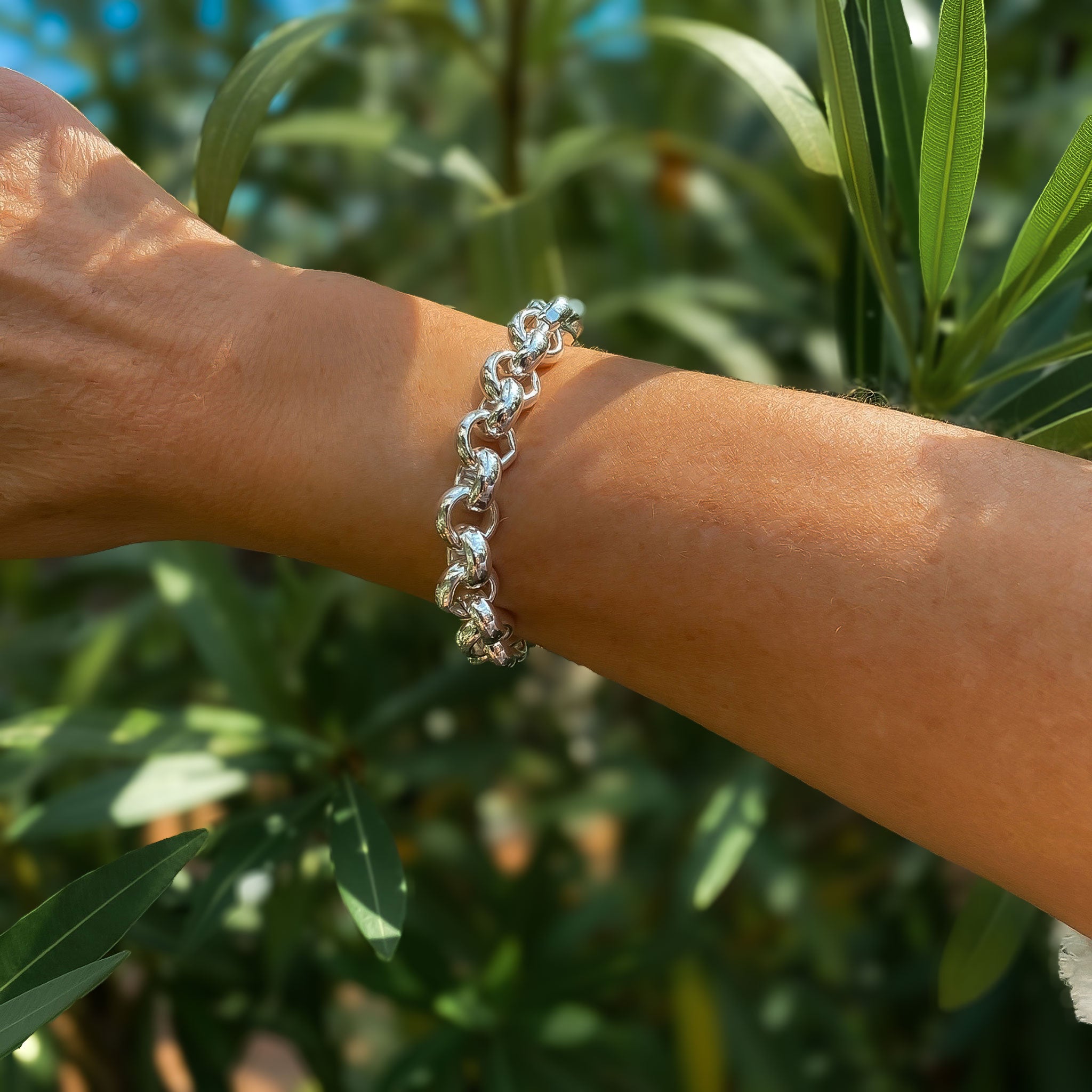 Armbänder - Rolloglieder - Armband für stilvolle Auftritte - Silber - A311 - silber - Beau Soleil Jewelry