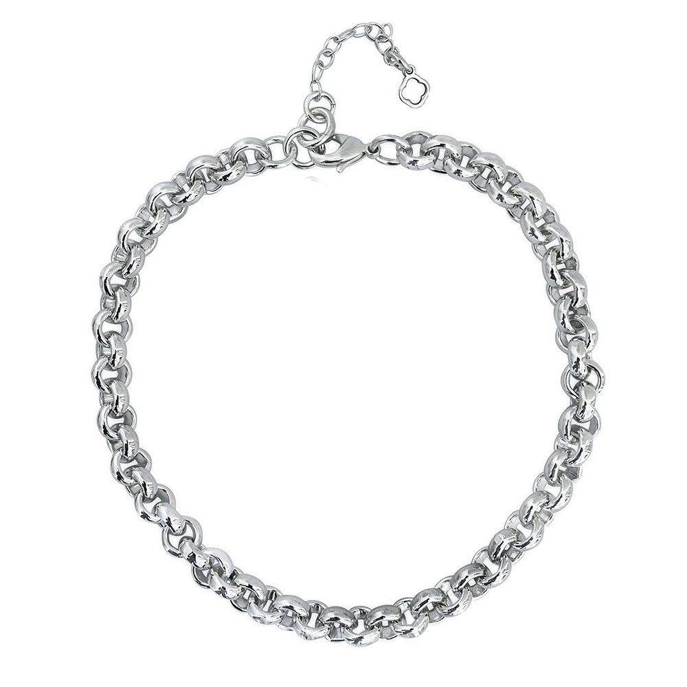 Ketten - Rologlieder - Kette – Rolo Halskette für besondere Anlässe - Rhodiniert - - Beau Soleil Jewelry