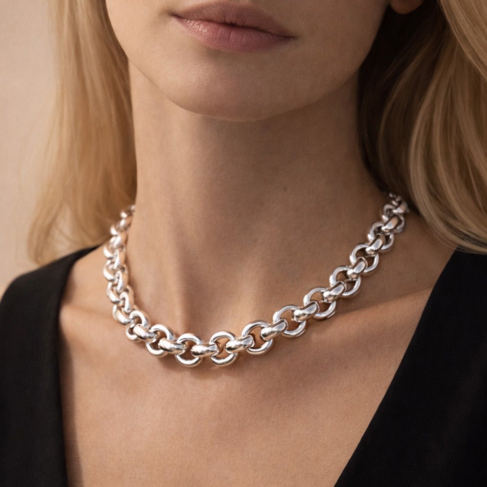 Ketten - Rologlieder - Kette – Rolo Halskette für besondere Anlässe - Silber - K311-40-s - Beau Soleil Jewelry