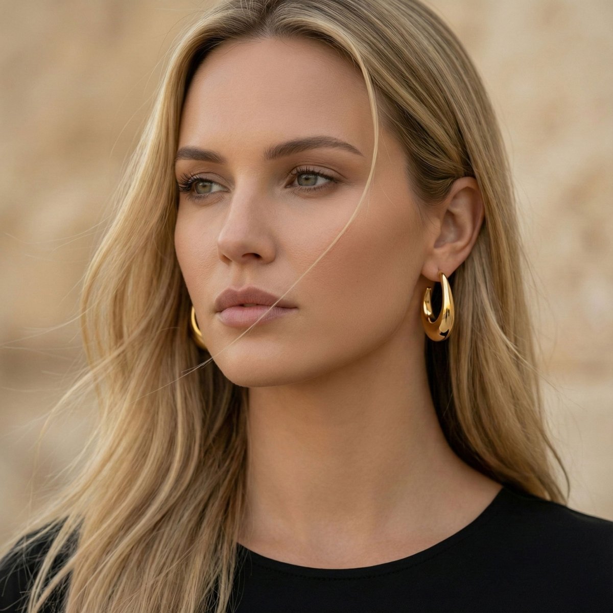 Ohrhänger Ohrringe Ohrstecker - Statement - Ohrstecker aus Edelstahl - Silber - O366 - Beau Soleil Jewelry