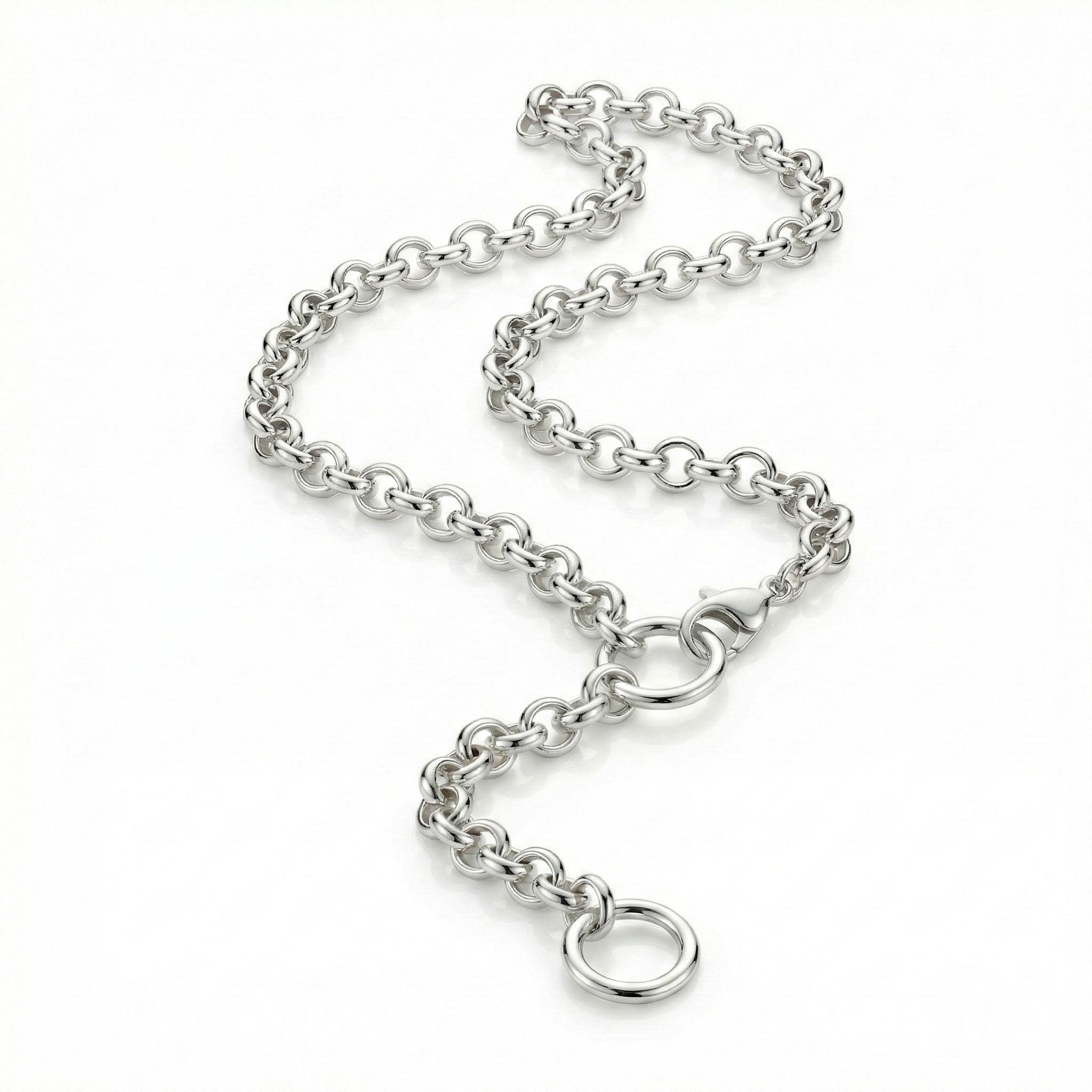 Ketten - Statement Rollo - Gliederkette | Damen - Halskette 42 cm + Verlängerung - K314 - Beau Soleil Jewelry