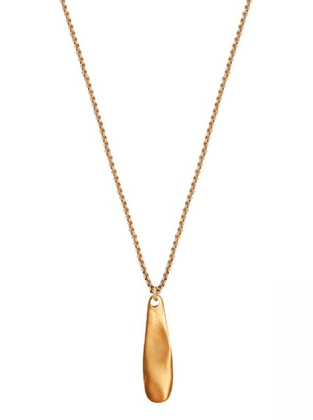 Ketten - Kette Collier vergoldet mit langem Anhänger - KG1025 - Beau Soleil Jewelry