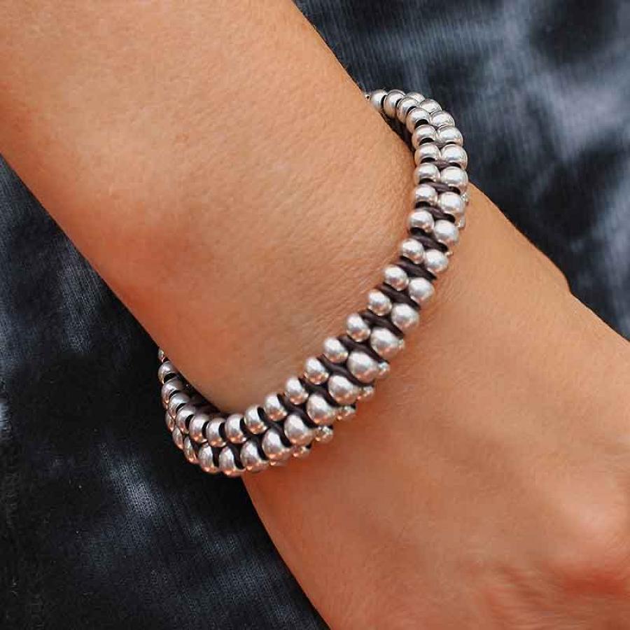 Beau Soleil Schmuck Kollektion - Armband A921 - Schwarz - A921-18-Schwarz - Beau Soleil Jewelry