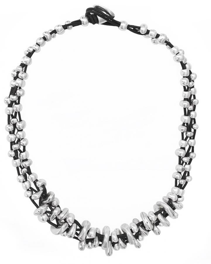 Ketten - Collier Lederkette K293 - Braun - K293 - Beau Soleil Jewelry