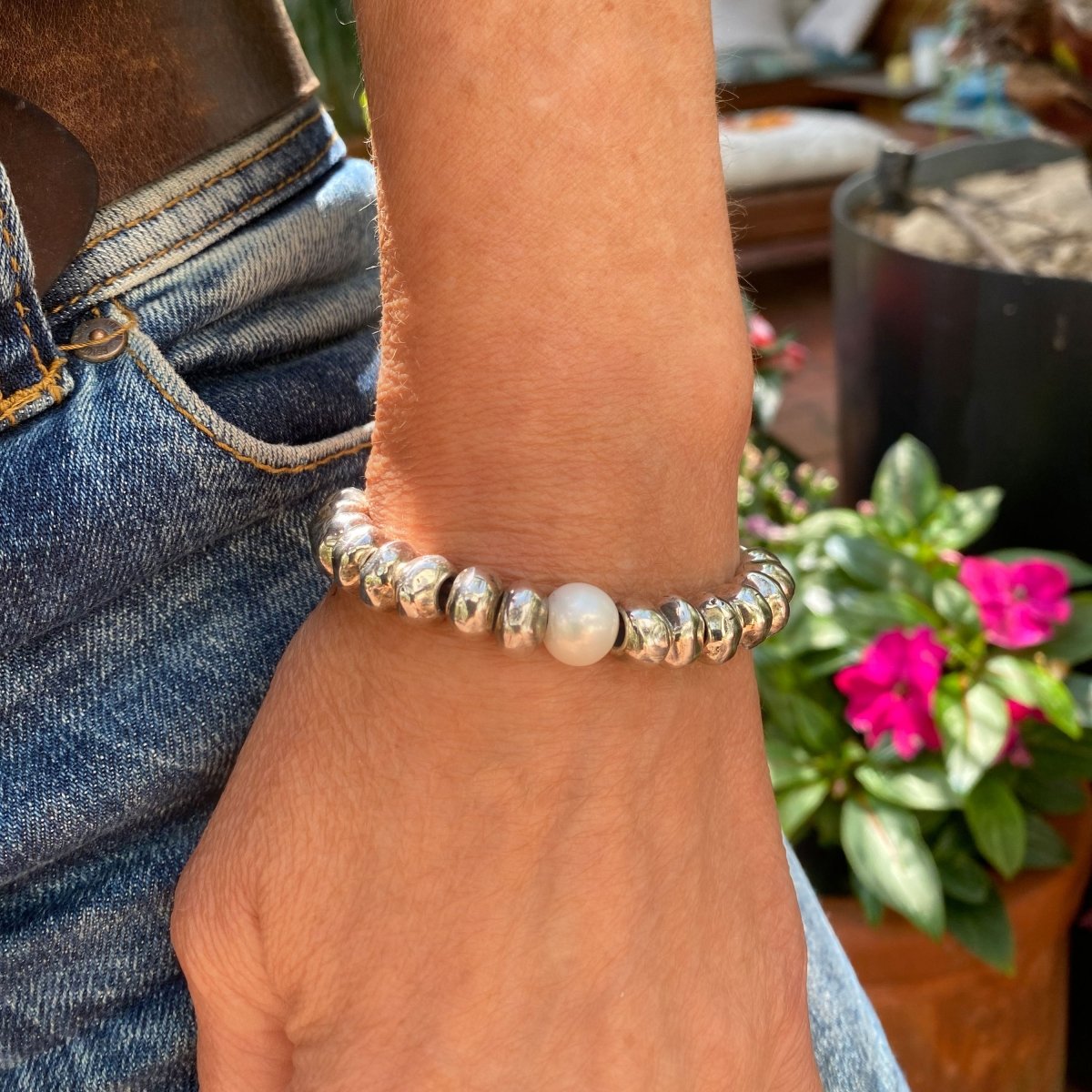 Armband Damen Süsswasserperle A968 - Braun - a969-br-18 - Beau Soleil Jewelry