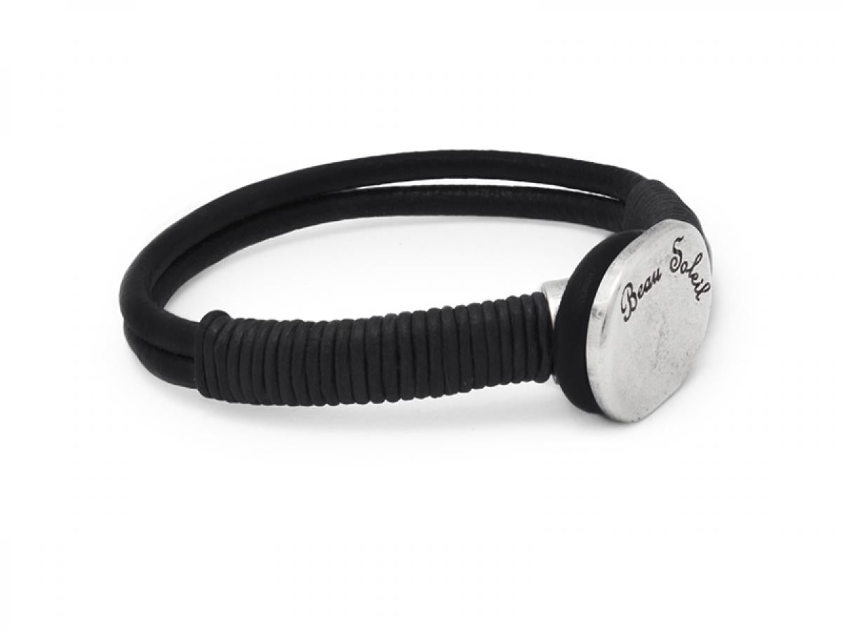 Beau Soleil Schmuck Kollektion - Lederarmband schmal A850 - Braun - A850-17-Braun - Beau Soleil Jewelry