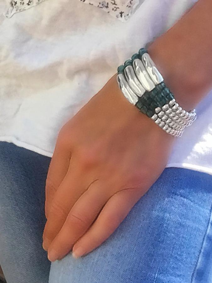 Armbänder - Mehrreihiges Lederarmband - 18-Braun - A961 - Beau Soleil Jewelry