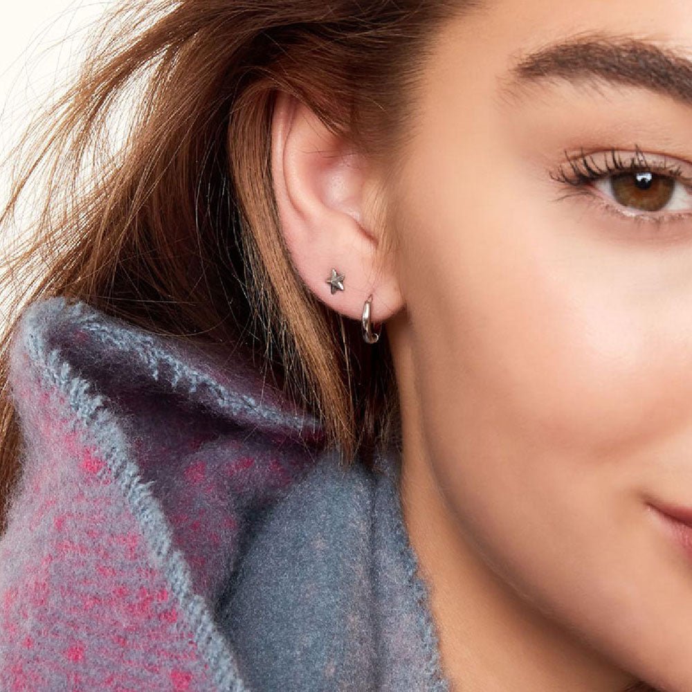 Ohrhänger Ohrringe - Creolen Ohrringe Mini - Silber - Beau Soleil Jewelry