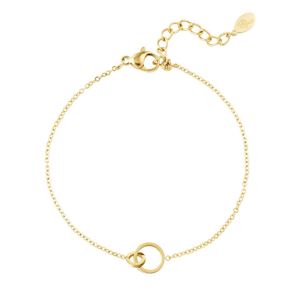 Armbänder - Feines Armband verbundene Ringe - Silber - a-1017-silber - Beau Soleil Jewelry