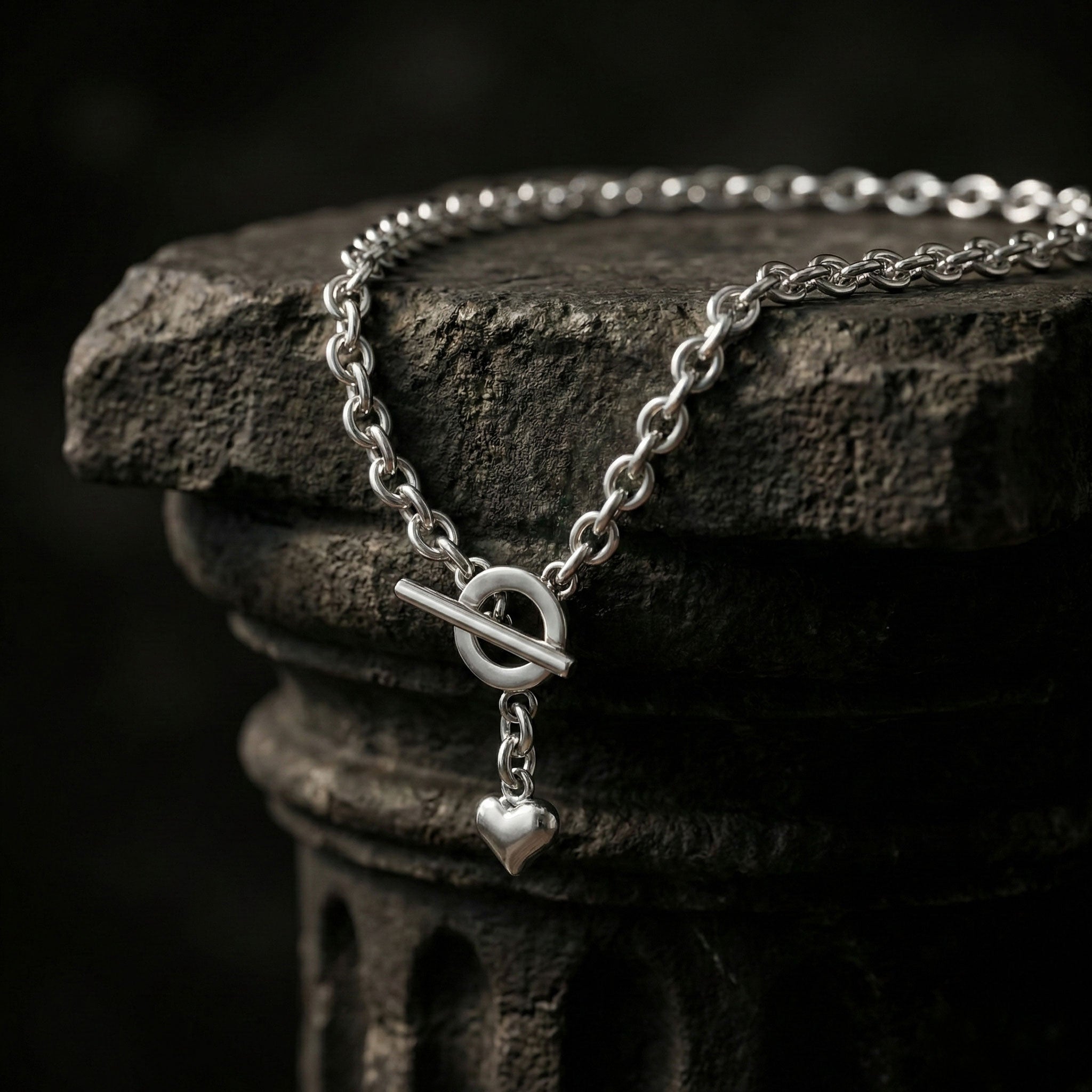 Ketten - Halskette mit Herzanhänger - Amor - K306 - Beau Soleil Jewelry