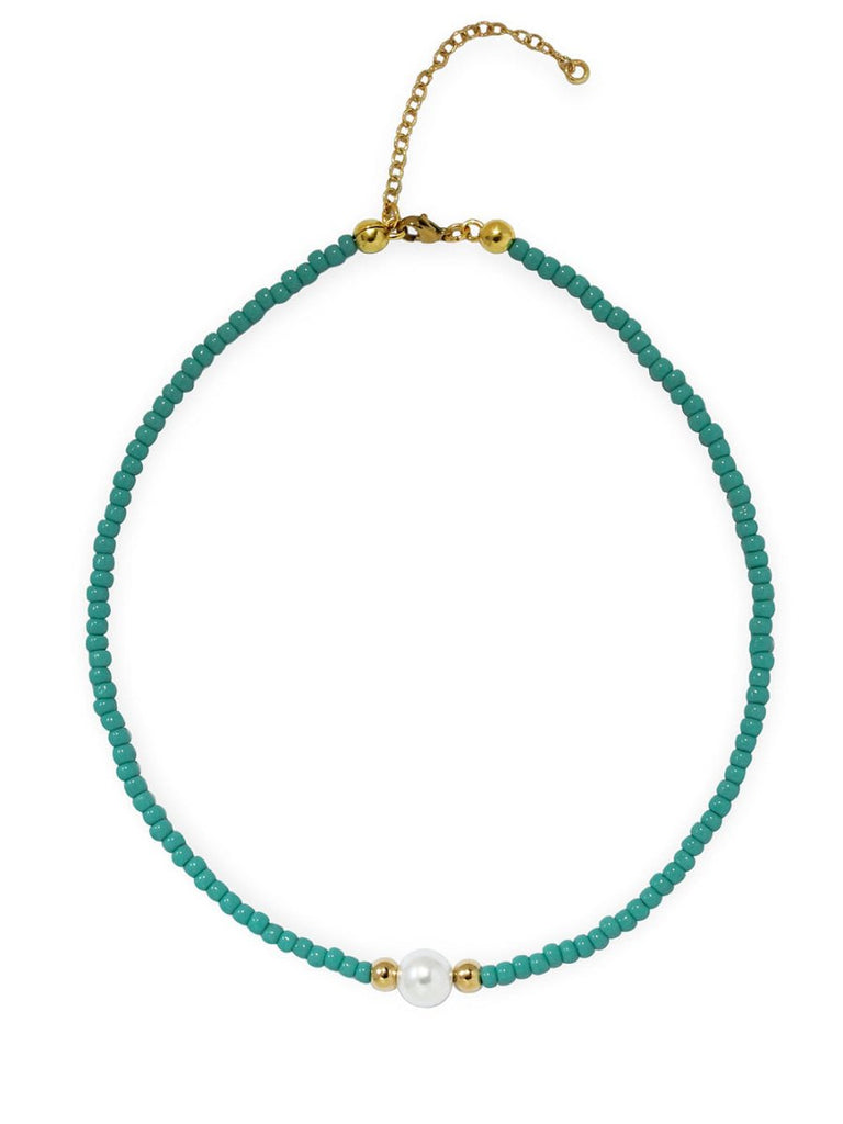 Ketten - Kette Bella in Türkis - Gold - K517-gold - Beau Soleil Jewelry