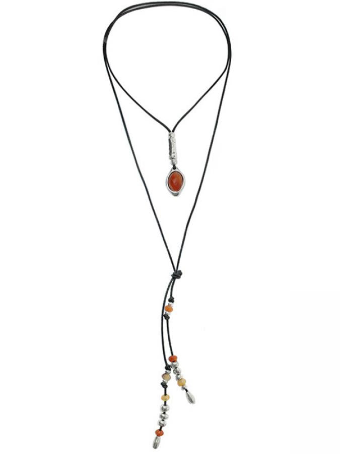 Ketten - Set Karneol Kette & Armband - K274-A966 - Beau Soleil Jewelry