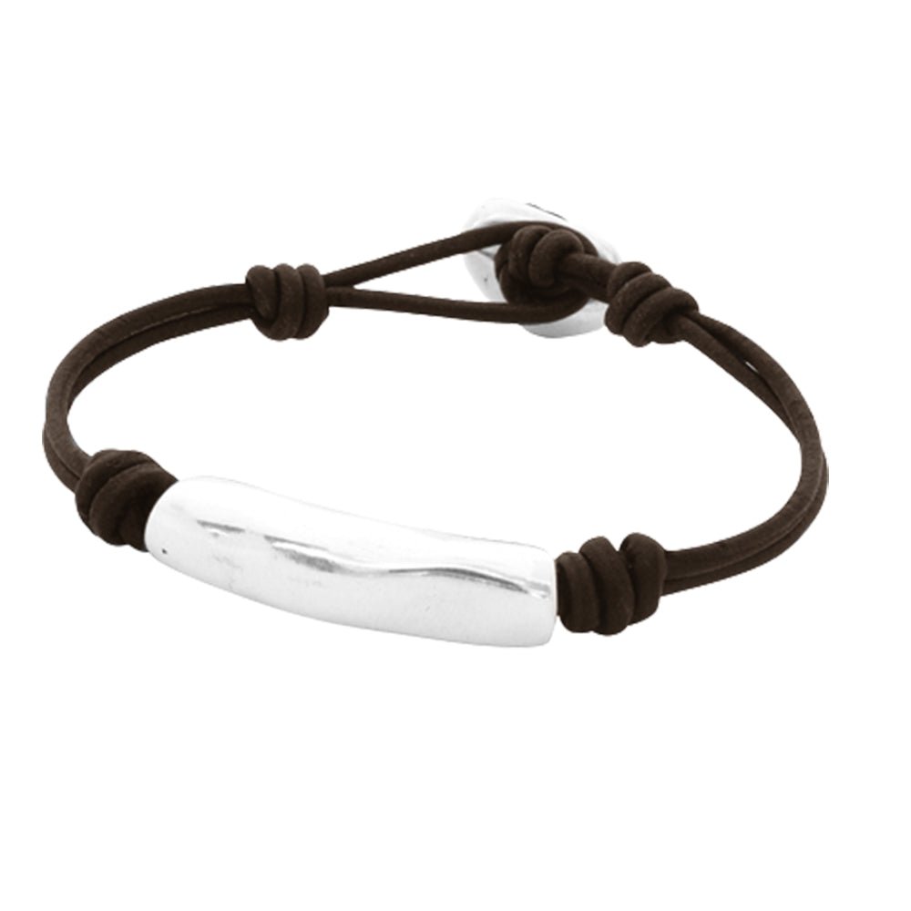 Armbänder - Lederarmband A906 - Braun - A906-18-Braun - Beau Soleil Jewelry