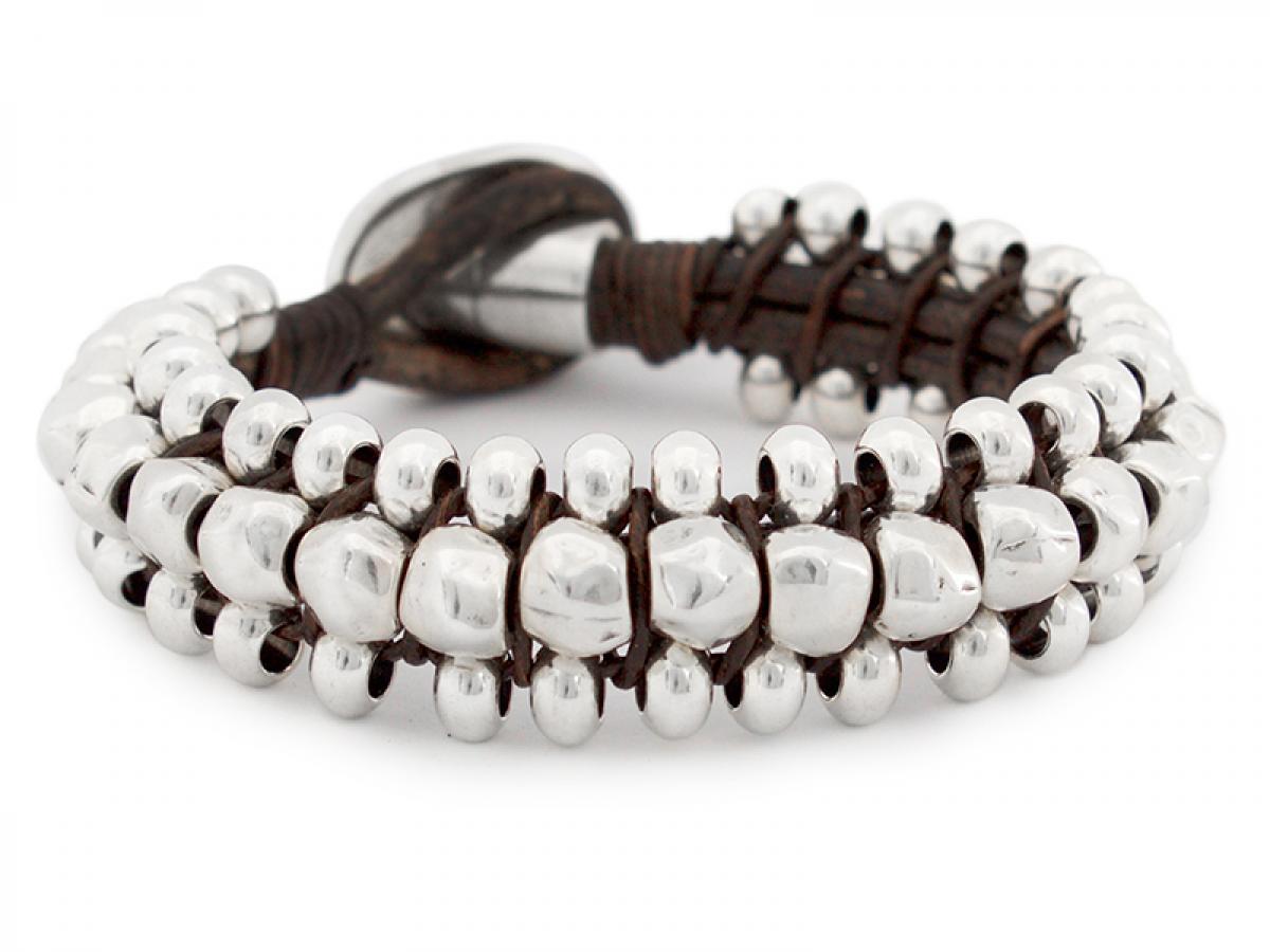 Armbänder - Lederarmband Caterpillar A997 - Braun - A997-18-Braun - Beau Soleil Jewelry