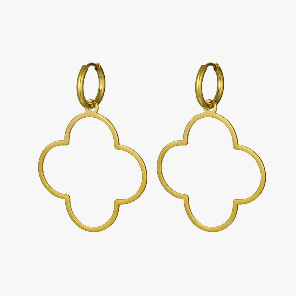 Ohrhänger Ohrringe - Ohrringe Kleeblatt - Gold - o-267-gold - Beau Soleil Jewelry