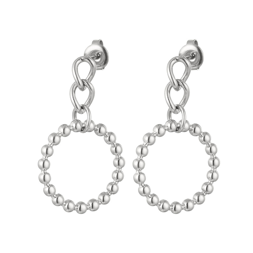 Ohrhänger Ohrringe - Ohrstecker Circle - Silber - ohrstecker-kreis-silber-oy119 - Beau Soleil Jewelry