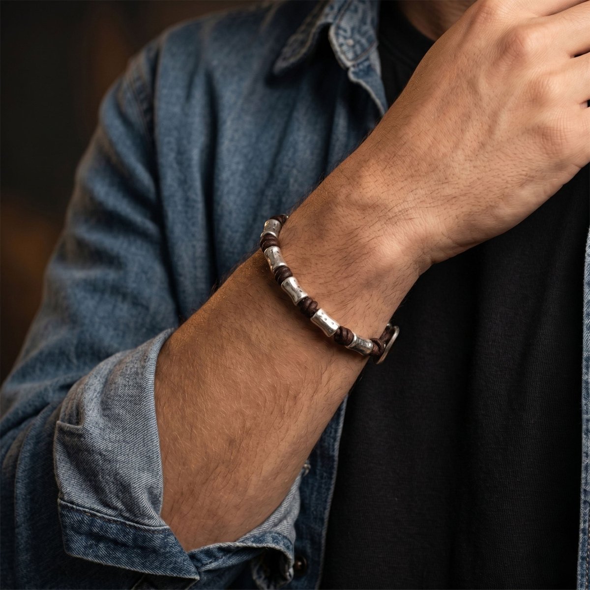 Armbänder - Armband Knoted - Braun - A908-1-braun18 - Beau Soleil Jewelry