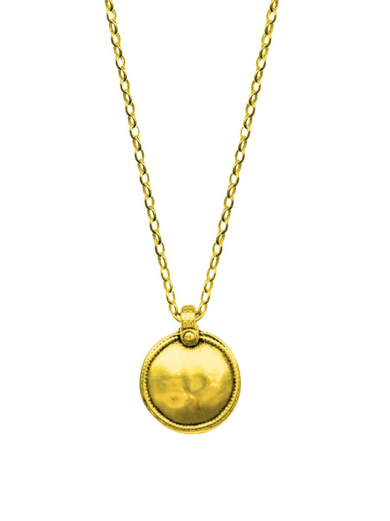 Ketten - Boho Halskette mit Münzenanhänger - Ein Schmuckstück mit Charakter - Gold - KL260-gold - Beau Soleil Jewelry
