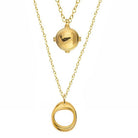 Schmuck Set’s - Doppelreihiges Ketten - Set mit Anhänger - Silber - Set - K305 - k307 - Silber - Beau Soleil Jewelry