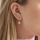 Ohrhänger Ohrringe - Edelstahl - Ohrringe mit Kreuz - Anhänger - Gold - ohrringe - kreuz - farbe - gold - oy116 - Beau Soleil Jewelry