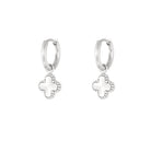 Ohrhänger Ohrringe - Edelstahl - Ohrringe mit Kreuz - Anhänger - Silber - ohrringe - kreuz - farbe - silber - oy116 - Beau Soleil Jewelry