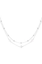 Ketten - Elegante Lange Halskette mit Herzanhängern für Deinen Glamourösen Auftritt) - KY - 110 - herz - Beau Soleil Jewelry