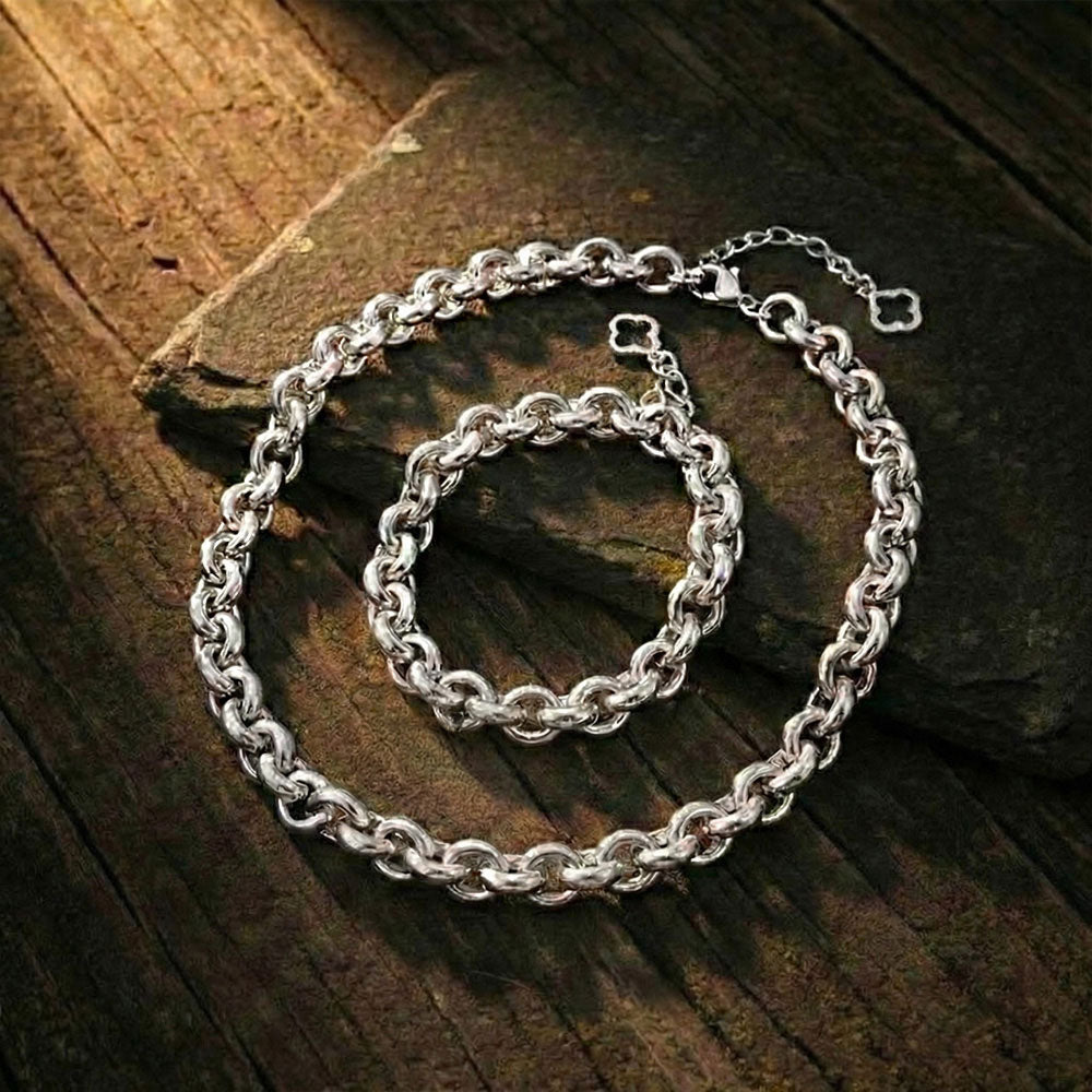 Schmuck Set’s - Elegantes Schmuck - Set aus massiven Rollogliedern - KA311 - Beau Soleil Jewelry