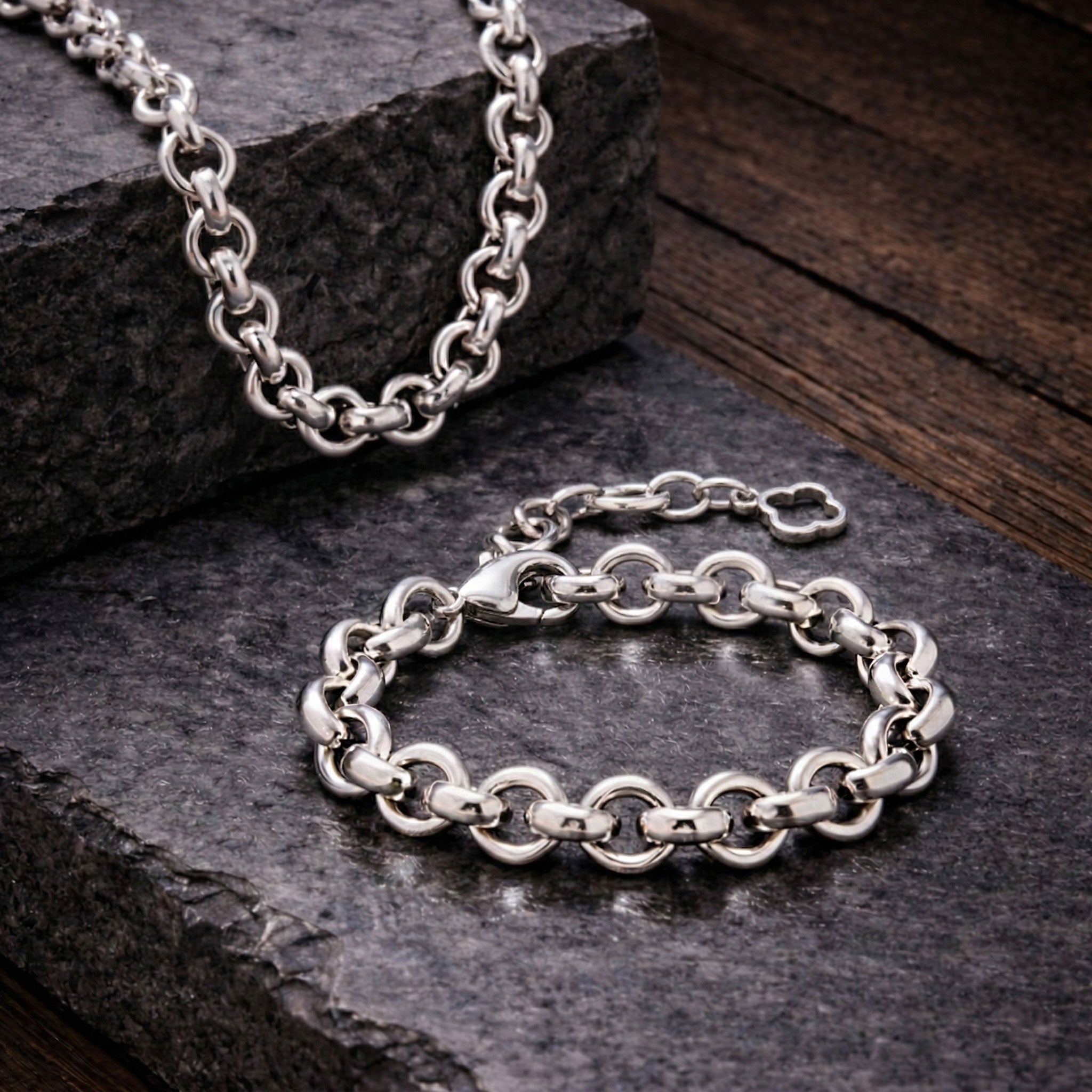 Schmuck Set’s - Elegantes Schmuck - Set aus massiven Rollogliedern - KA311 - Beau Soleil Jewelry