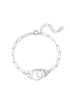 Armbänder - Gliederarmband mit Ring & Schloss - Silber - BJS - A - 2024 - 002 - farbe - silber - Beau Soleil Jewelry