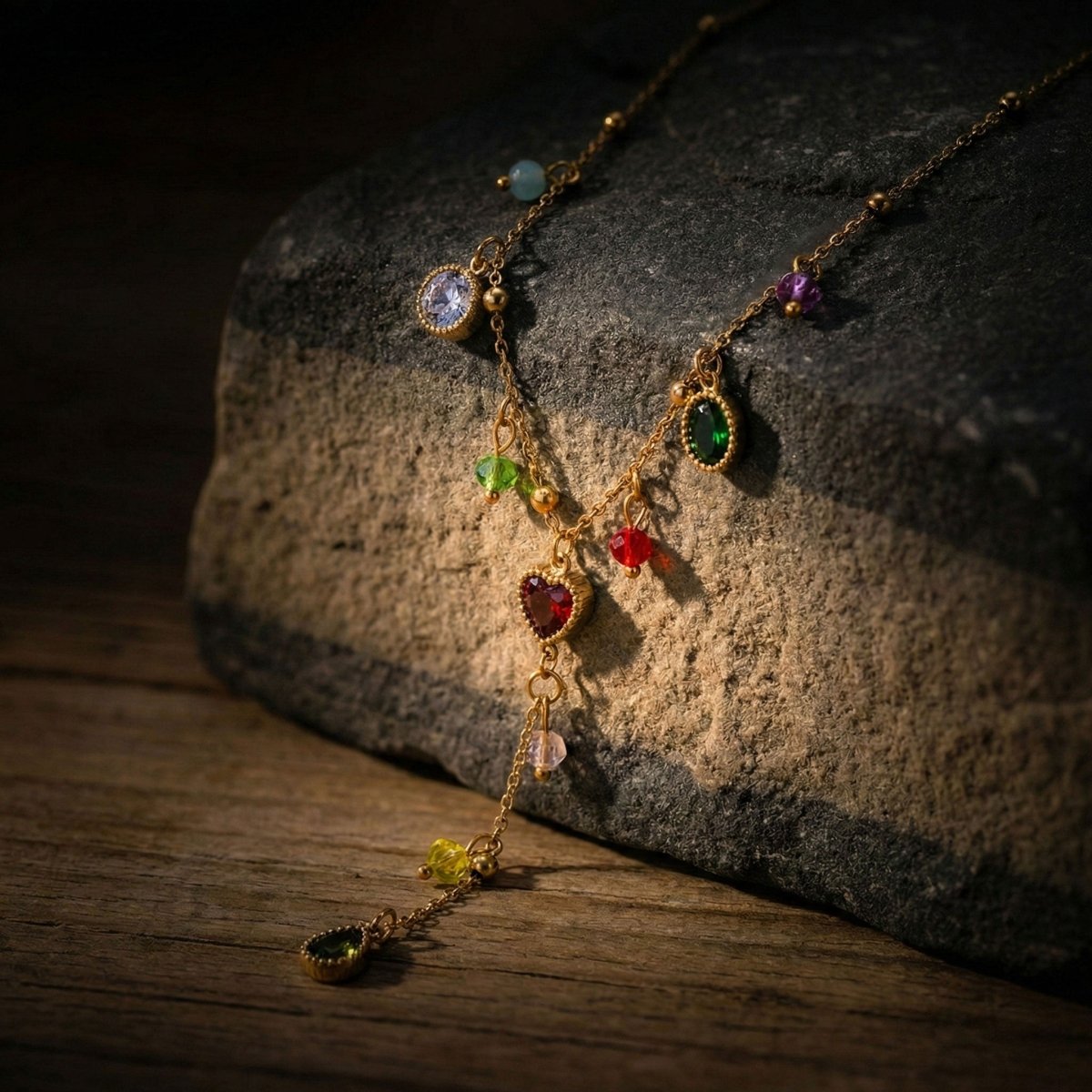 Ketten - Halskette mit Herz - Anhänger & Zirkon - kn-101-herz-zirkon - Beau Soleil Jewelry