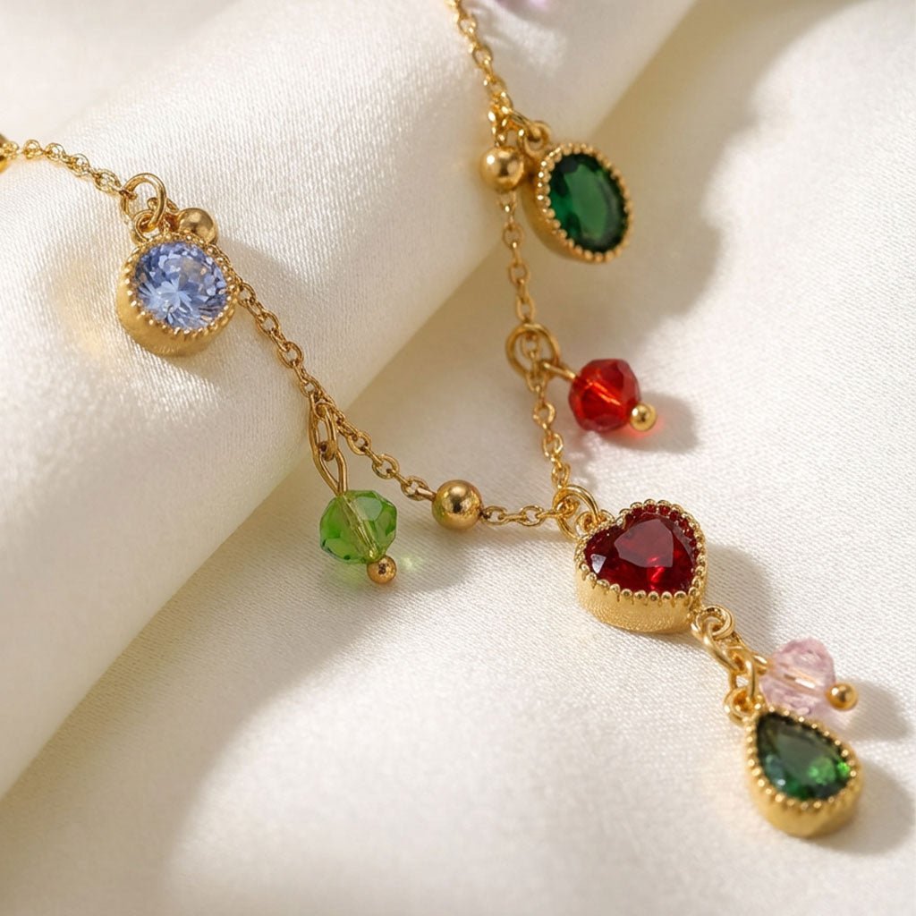 Ketten - Halskette mit Herz - Anhänger & Zirkon - kn-101-herz-zirkon - Beau Soleil Jewelry