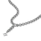 Ketten - Halskette mit Rologliedern und Stern - Anhänger - Rhodiniert - K313-rh - Beau Soleil Jewelry