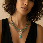 Ketten - Kette Collier & Choker Kette Set Azul - Silber - K-1010-tuerkis-set - Beau Soleil Jewelry