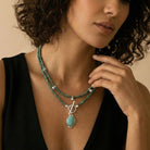 Ketten - Kette Collier & Choker Kette Set Azul - Silber - K-1010-tuerkis-set - Beau Soleil Jewelry