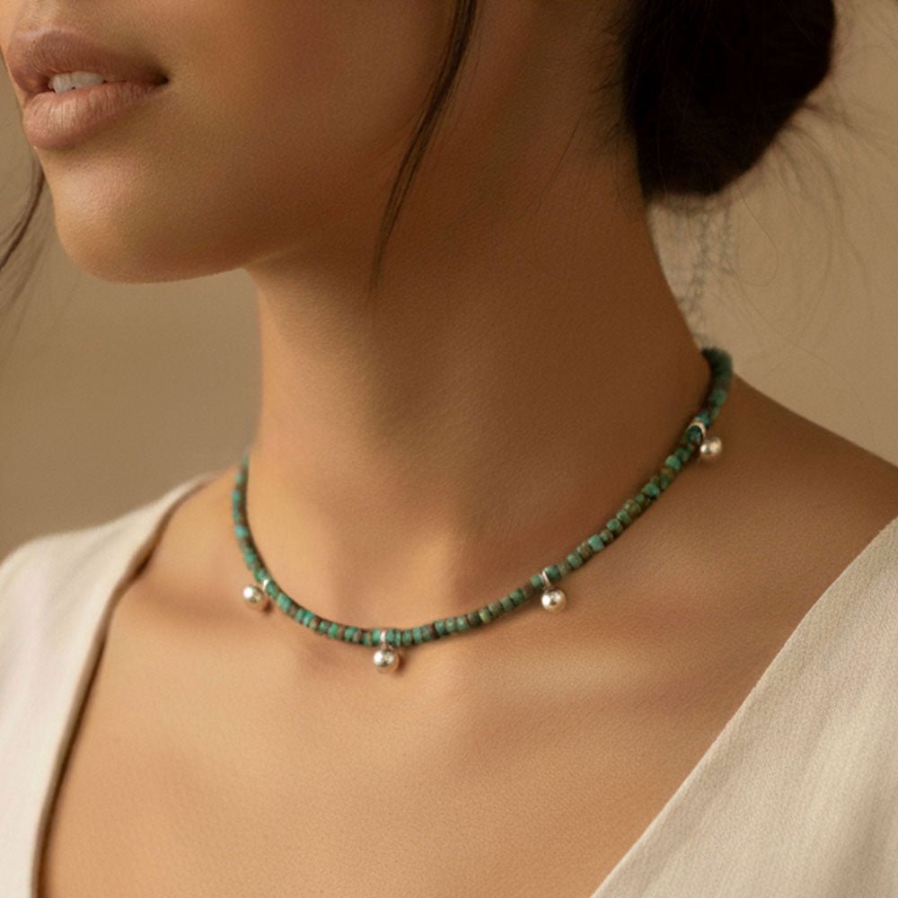 Ketten - Kette mit Anhänger - KG - 010_pic - tuerkis - Beau Soleil Jewelry