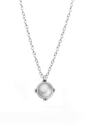 Ketten - Kurze Boho Halskette mit Münzenanhänger - Silber - K307-silber - Beau Soleil Jewelry