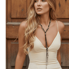 Ketten - Layer Lederkette mit Fransen K182 - Braun - K182KFransen-braun - Beau Soleil Jewelry