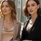 Ketten - Massive Gliederkette | Klassische Chunky Statement Halskette - Gold - K315-go - Beau Soleil Jewelry