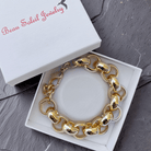 Armbänder - Massives Rolo Gliederarmband – Statement Schmuck für Damen & Herren - Gold - A201-gold - Beau Soleil Jewelry
