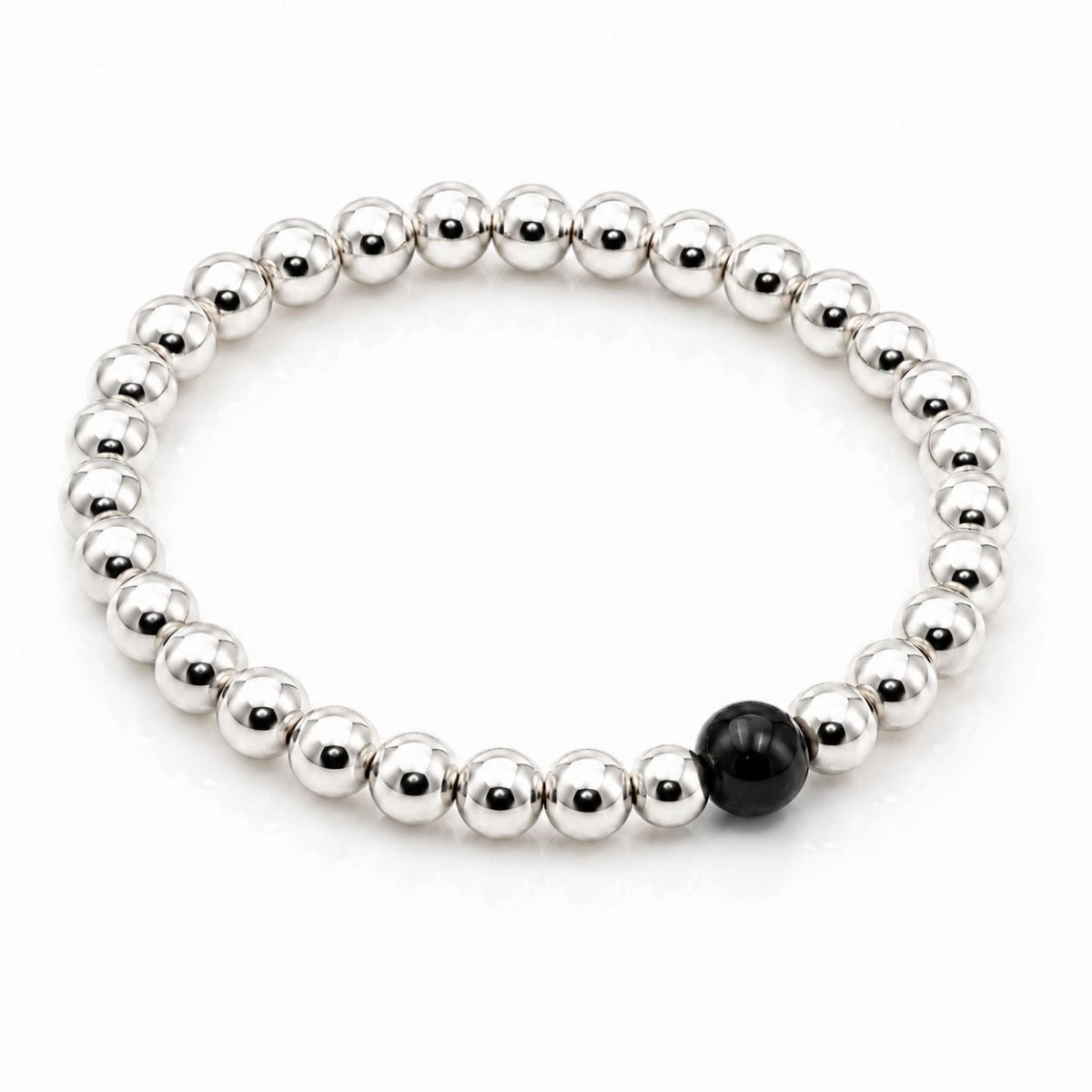 Perlenarmband Silber mit Murano Glasperle