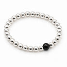 Perlenarmband Silber mit Murano Glasperle